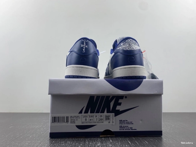 Rep TBK SCOTT AIR TRAVIS JORDAN X OFF-WHITE 1 DM7890-101 X CUSTOM 0727